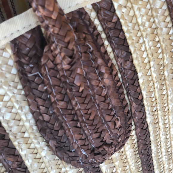 Vintage Style Large Straw Tote Bag - Picture 2 of 8